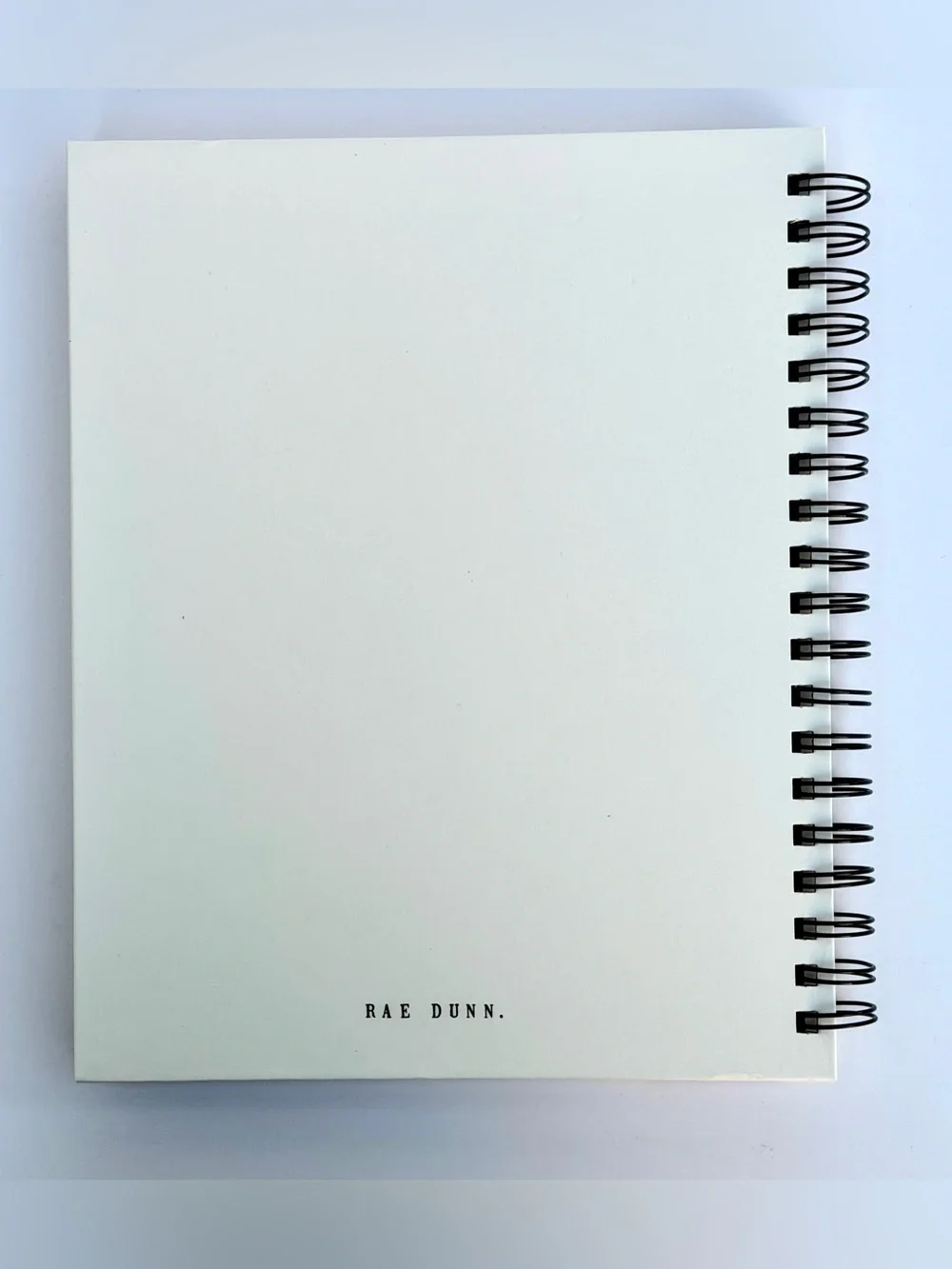 Rae Dunn 2027 Hard Cover Planner 17-month TWENTY TWENTY-SEVEN (Black/Ivory)